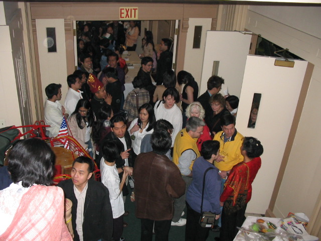 Suasana di lobby waktu break